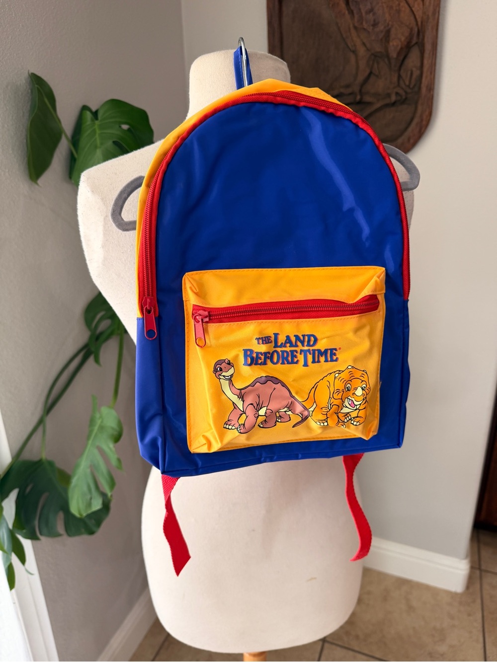 Vintage The Land Before Time Backpack Littlefoot Cera Dinosaur Kids Bag
